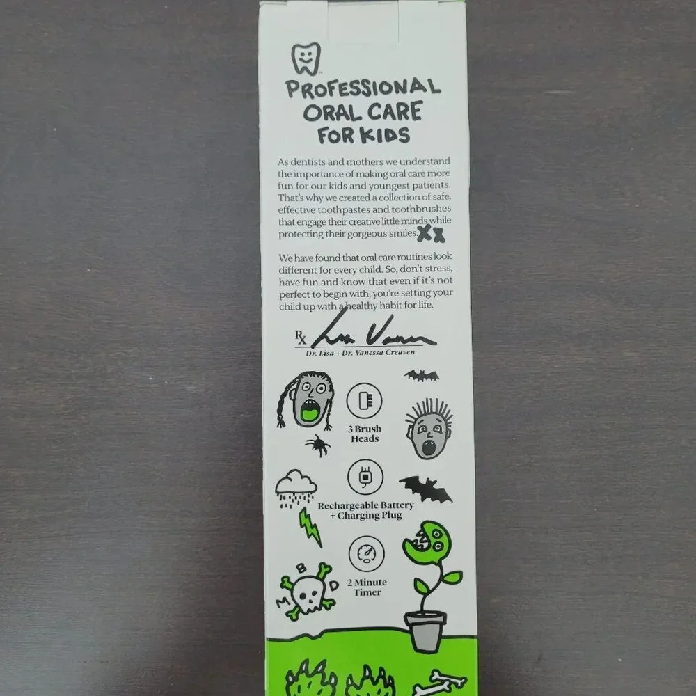 Made By Dentists Kids Rechargeable Electric Toothbrush With 2 Extra Brush 14CT
